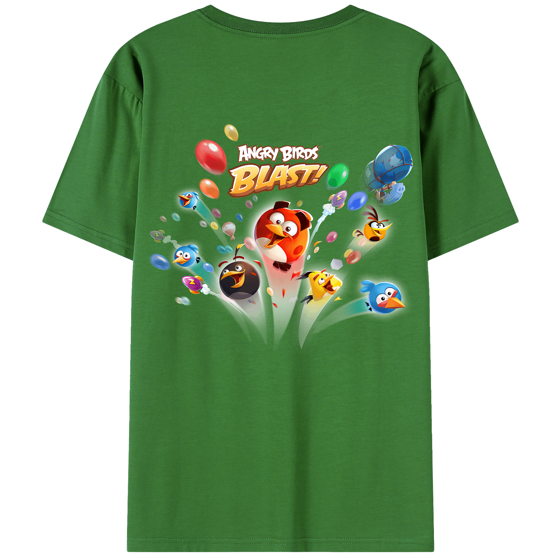 （画像用） Angry Birds アングリーバード レディース半袖Tシャツ(バックプリント)